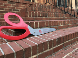 Ribbon cutting at joosse family orthodontics! 7 The big scissors
