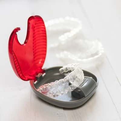 Invisalign frequently asked questions 11 Invisalign aligners in container
