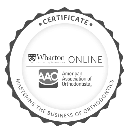 Wharton online gray logo