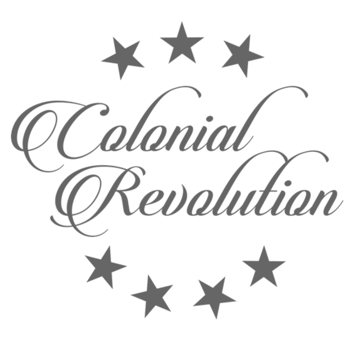 Colonial-revolution-dark-gray Colonial revolution logo