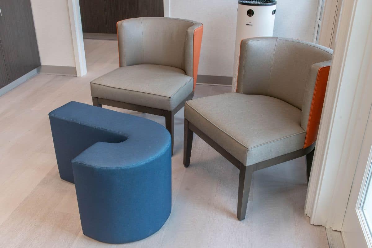 Joosse-family-orthodontics-gallery (8) Waiting room chairs beside j-shaped ottoman joosse family orthodontics