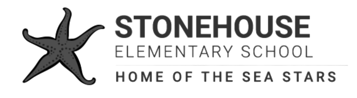 Stonehouse-elementary-school-logo Stonehouse elementary school logo with a starfish icon and the text “stonehouse elementary school – home of the sea stars. ”